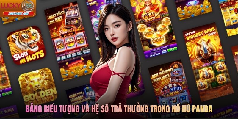 Bảng biểu tượng và hệ số trả thưởng trong Nổ hũ Panda