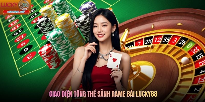 Giao diện tổng thể sảnh Game bài Lucky88